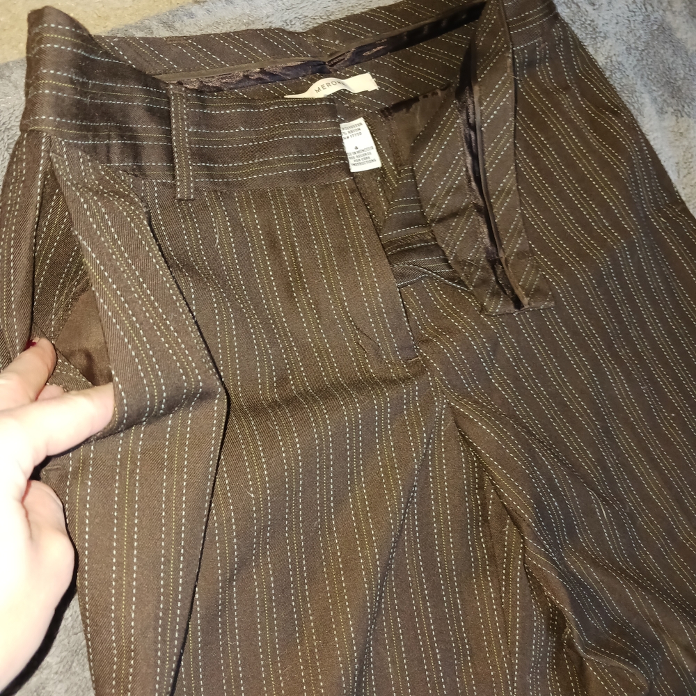 Merona Pinstripe Wide Leg Pants